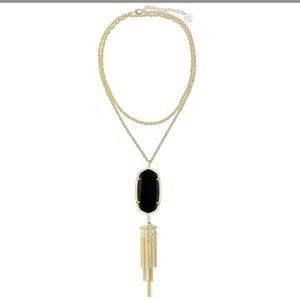 Rayne Kendra Scott Black and Gold Necklace